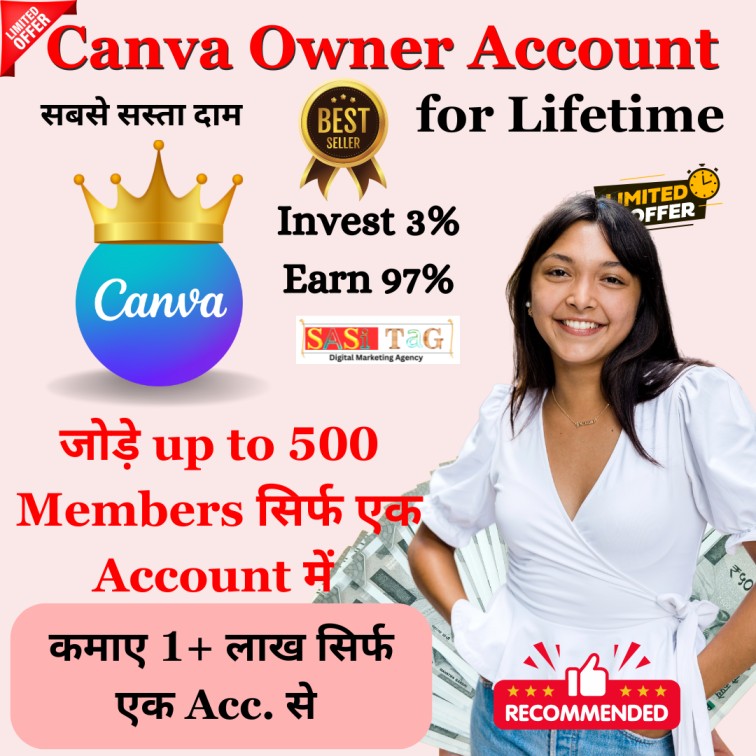 #1 Canva Owner Account for lifetime