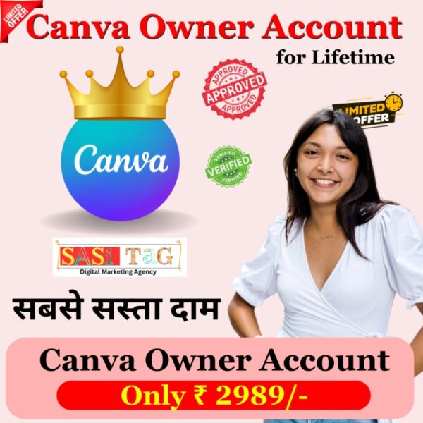Canva Owner Account for lifetime
