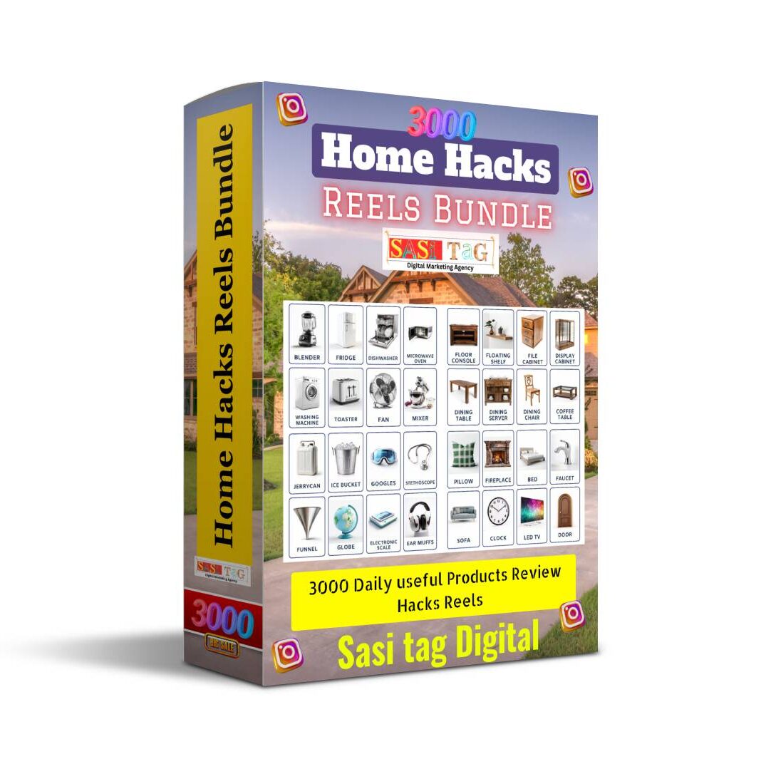 3000 Home Hacks Reels Bundle