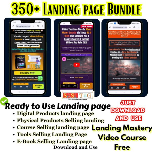 350+ Landing page Bundle